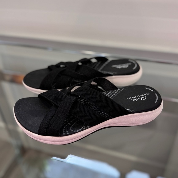 Clarks Cloudsteppers Mira Isle Slide Sandal (sz 8.5) - Picture 3 of 8